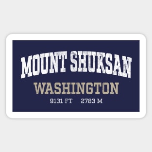 Mount Shuksan Washington Cascades White Vintage Arch Sticker